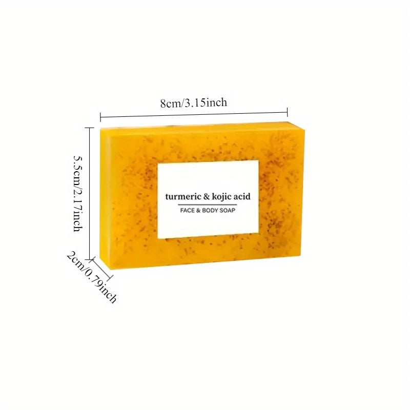 Block packed turmeric and citric acid soap, rich in shea butter and turmeric, gentle for cleansing, bathing, hand washing Oasis Select
