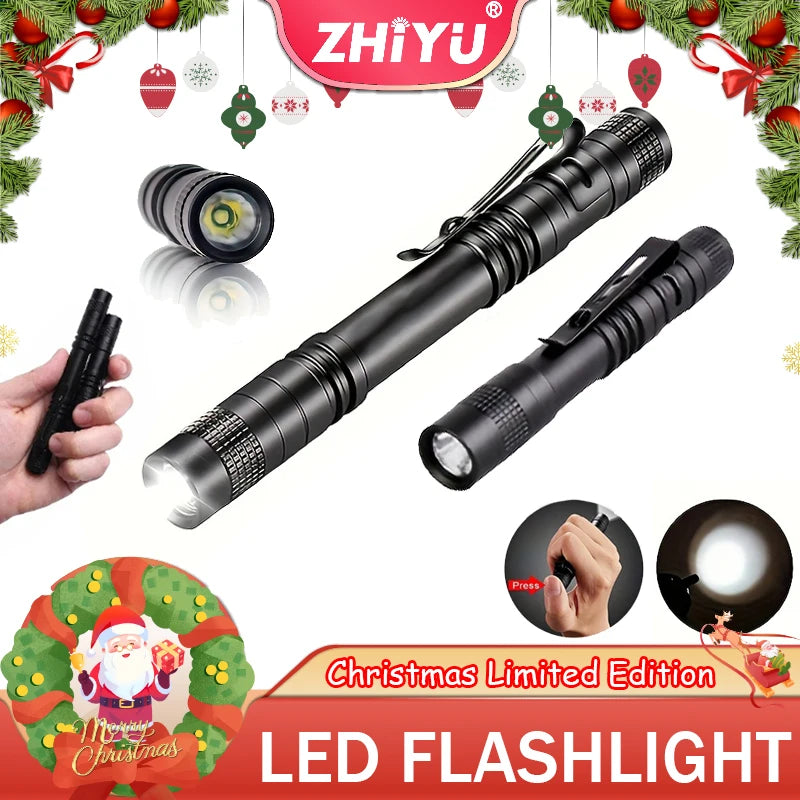 Mini XPE LED Flashlight | Compact Waterproof EDC Pen Torch