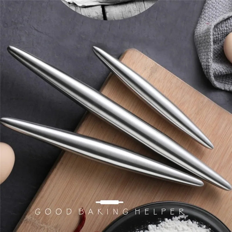 Stainless Steel Rolling Pin – Non-Stick Dough Roller for Baking Rolling Pin Oasis Select