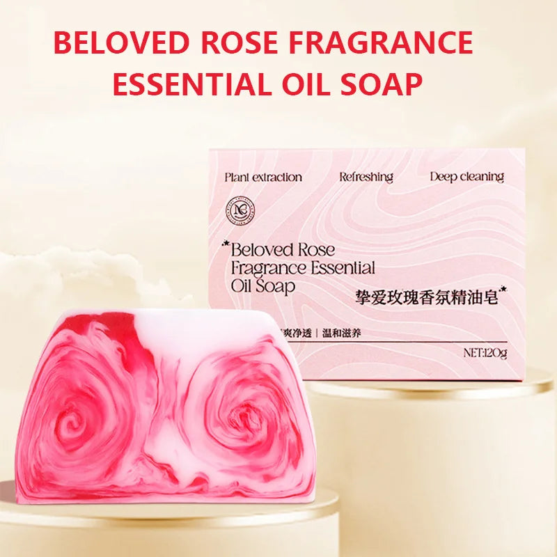 Rose Colorful Soap, rich in rose and glycerin ingredients, mild Cleansing, bathing the whole body, hydrating Oasis Select