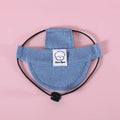 Pet outdoor cowboy sun hats, cats, small and medium-sized dogs, baseball caps, embroidered cartoon cute Shiba Inu headwear caps Oasis Select blue S (about 5 kg)