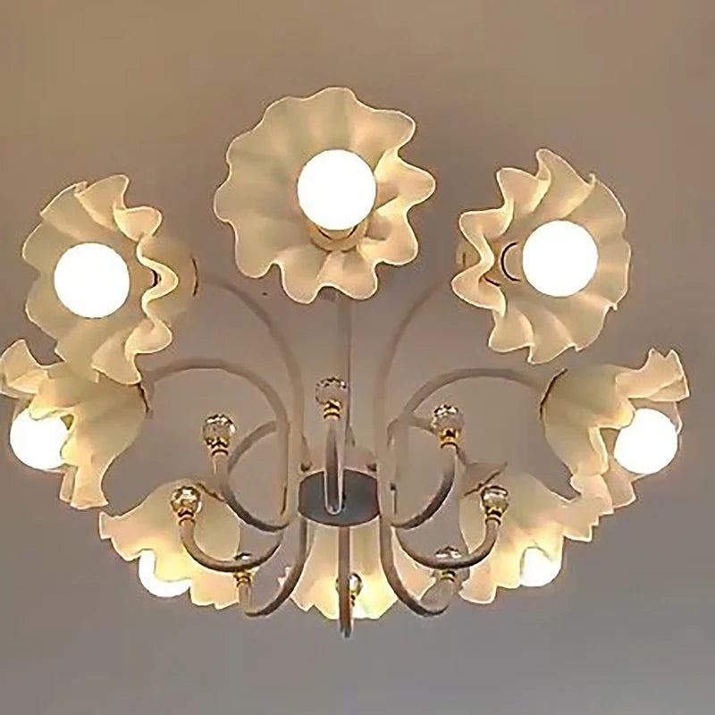 Acrylic Lily Lamp Shade Restaurant Chandelier Replacement Lampshade E27 Base DIY Wall Lamp Table Lamp White Plastic Lampshade Oasis Select