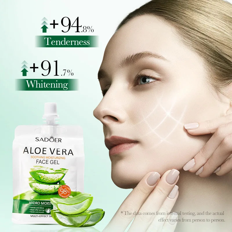 Soothing Aloe Vera Gel For Face & Body Hydrating Moisturizing Repairing Sunburn Relief Acne Care For Sensitive Skin Brightening Oasis Select