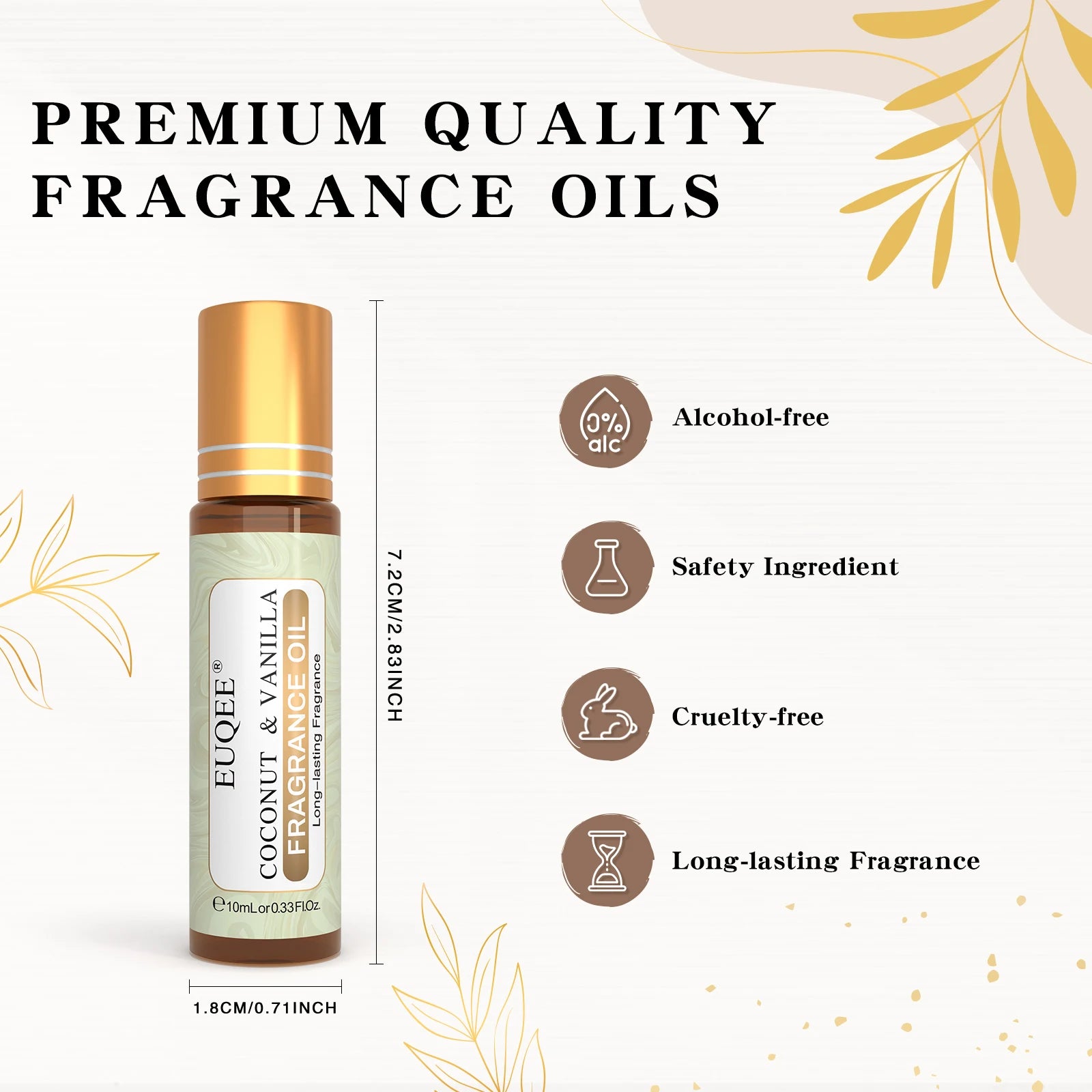 EUQEE 10ml Fragrance Oil | Long-Lasting Scent for Diffuser