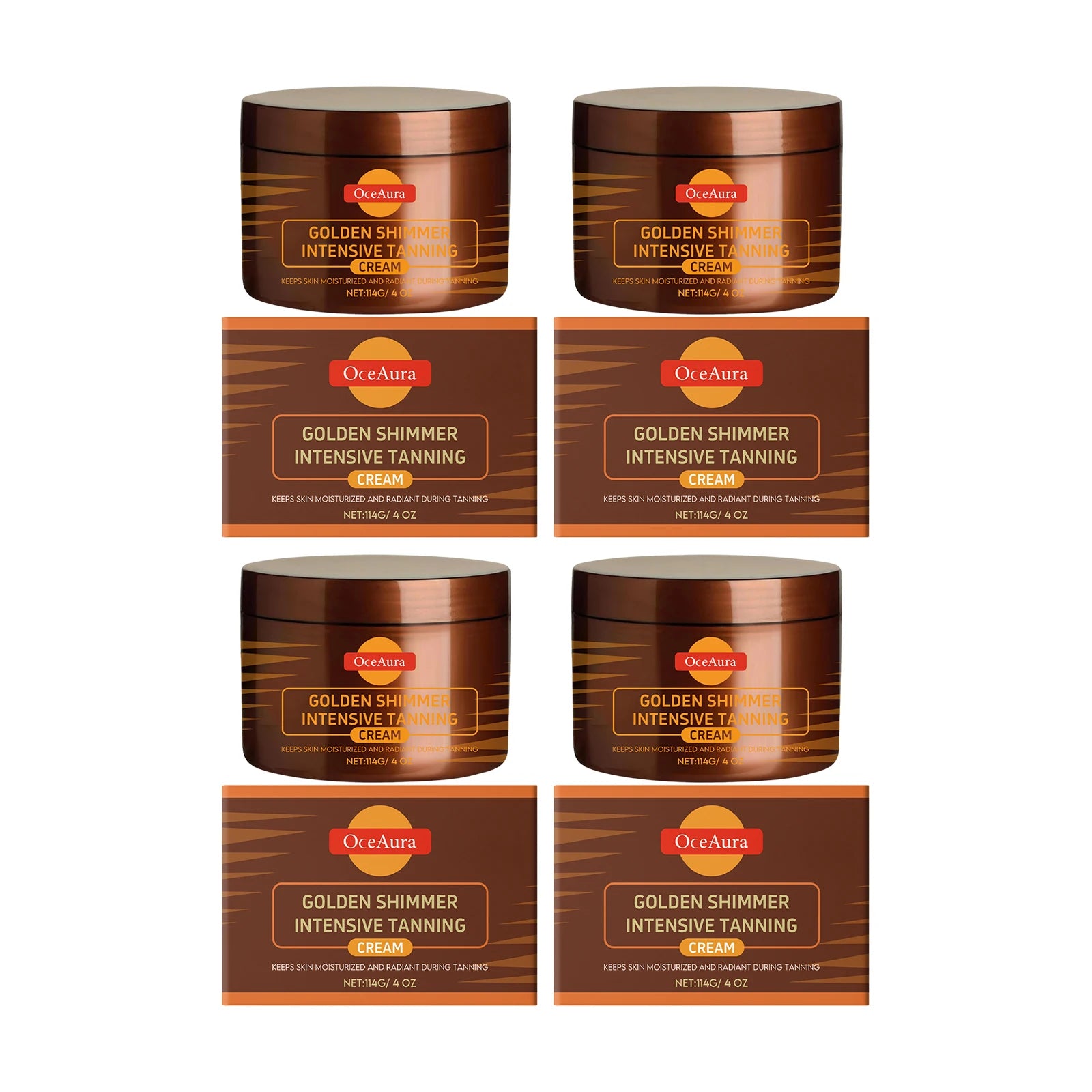 OceAura Golden Body Tanning Lotion & Bronzer Accelerator