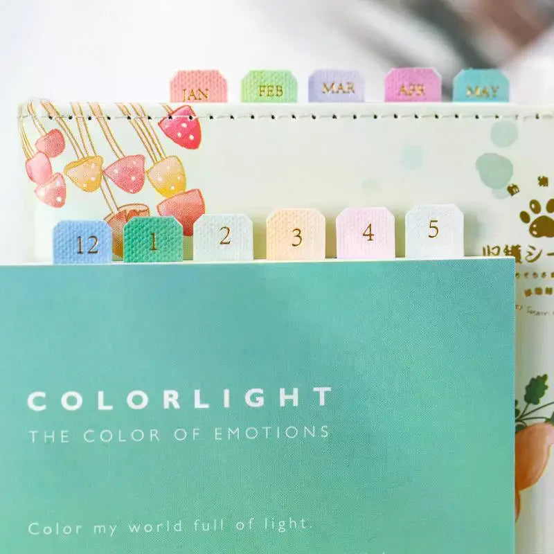 10/20 Sheets Classification Ledger Marker Stickers Monthly Separator Tabs Monthly Tabs Sticker For Office Study Oasis Select