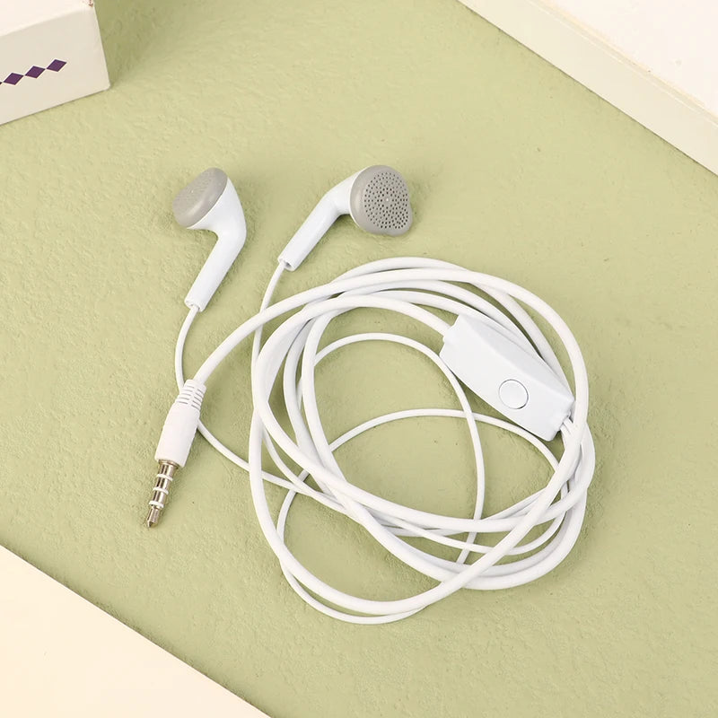 Earphone EHS61 3.5mm Wired Headset with Mic For Galaxy A13 A12 A32 A03 A22 A23 A52 M32 A21 A51 A71 A31 M31 M51 M21 M22 Oasis Select White