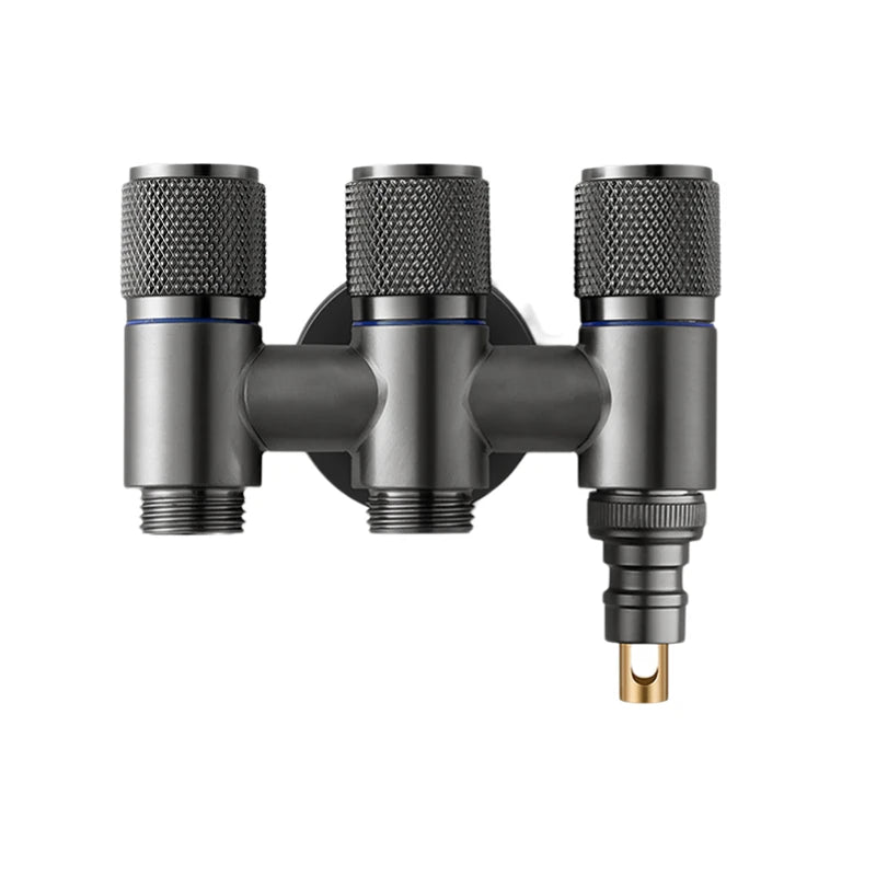 Bathroom Faucet Valve Fittings Valve One Into Three Out of The Balcony Kitchen All Copper Toilet Fittings Bathroom Fittings Oasis Select Grey