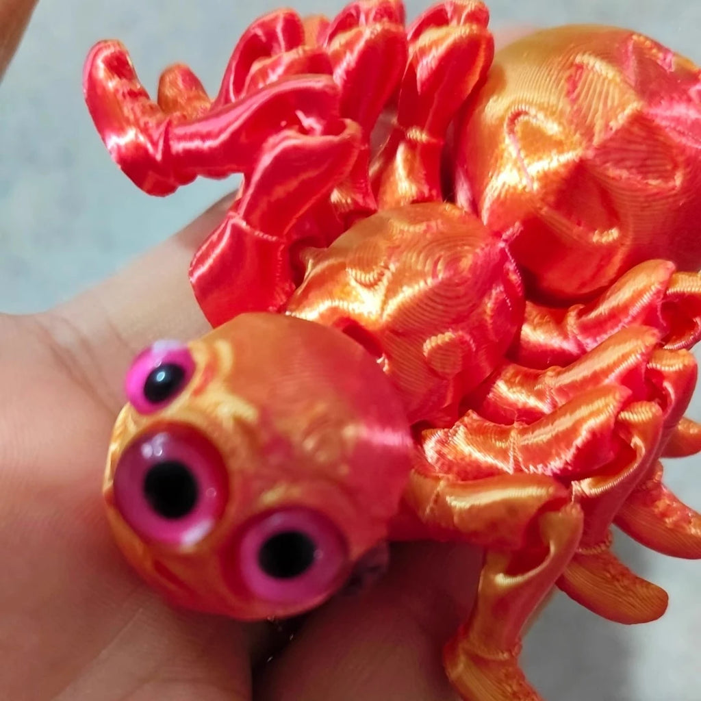 3D Printed Spider, Articulated 3D Animals,Relief Stress Fidget Toys, Desktop Pet Halloween Surprise Gift for Home Office Décor Oasis Select