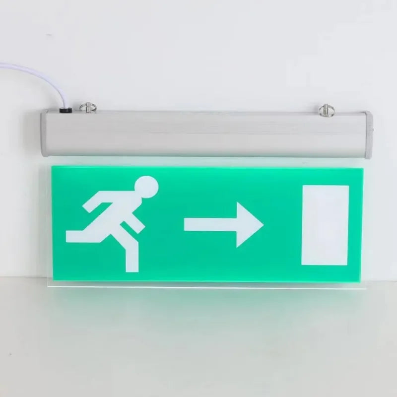 LED Emergency Exit Light Rotatable Acrylic Wall Sign AC85-265V