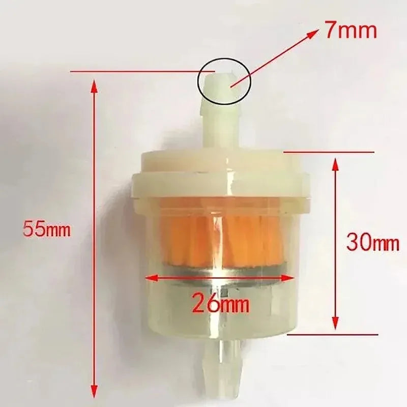 20/1pcs Professional Motorcycle Oil Filter Inline Gas Fuel Filter Gasoline Filters Tool For Scooter Moped Scooter Dirt Bike ATV Oasis Select