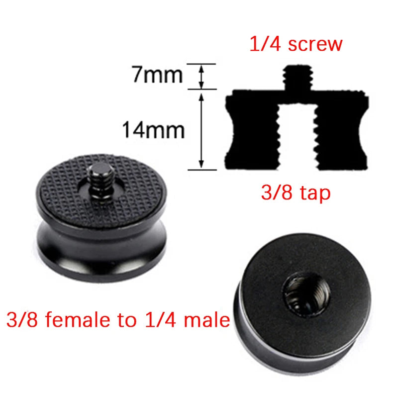 Camera Screw Adapter 5/8 to 3/8 to 1/4" | Tripod & Monopod Mount