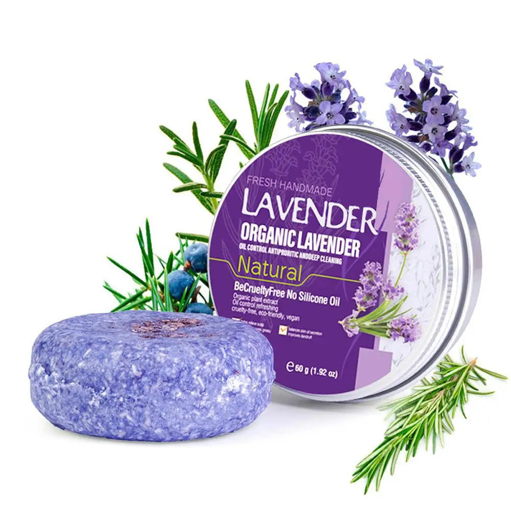 Rosemary Shampoo Soap Ginger/bamboo/lavender/Polygonum Multiflorum Deep Cleansing Soap Bar For Treated Dry Damaged Hair Care Oasis Select lavender