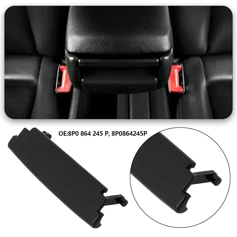 For A3 8P 2003-2012 Car Armrest Lid Console Cover Latch Clip Catch Centre Console Armrests 8P0864245P Oasis Select one size Black