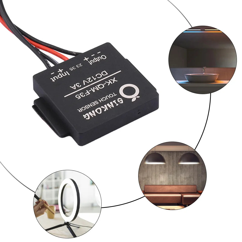 Touch Switch Sensor Stepless LED Inductive Dimming Touch Switch for Led Light Mirror Lamp Dimmer Control Switch Touch Pad Oasis Select