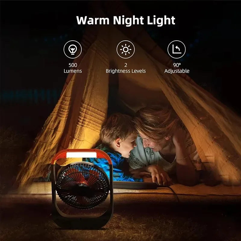 URGGU Camping Fan with Light & Power Bank 10000/20000mAh