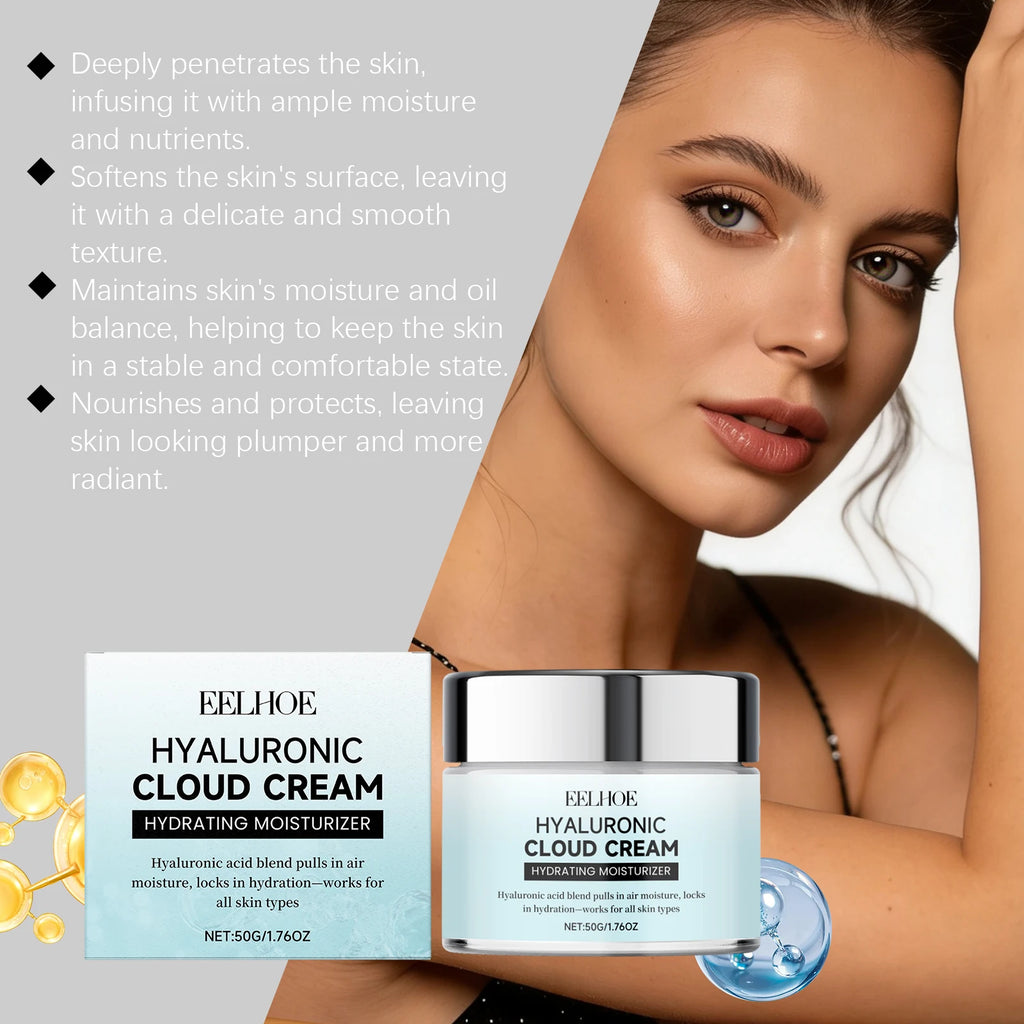Hyaluronic Acid Facial Moisturizing Cream - Gently Nourishes and Hydrates, Leaves Skin Soft and Radiant, Ideal for Daily Care Oasis Select