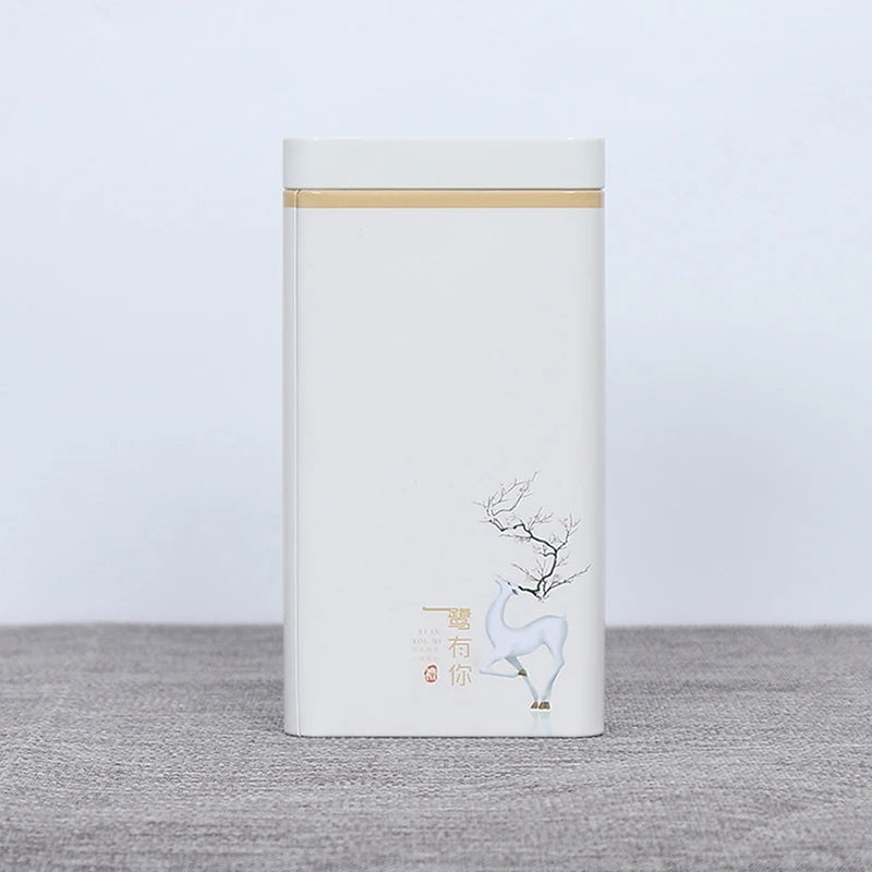 Creative Rectangular Tinplate Tea Box Portable Sealed Mini Tea Storage Container Tank for Tea Pot Accessories Oasis Select A2
