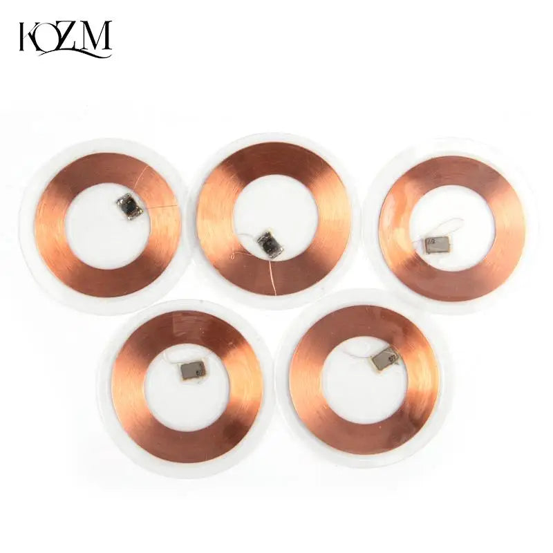 5-Pack 125KHz T5577 Rewritable RFID Coin Cards & Keyfobs