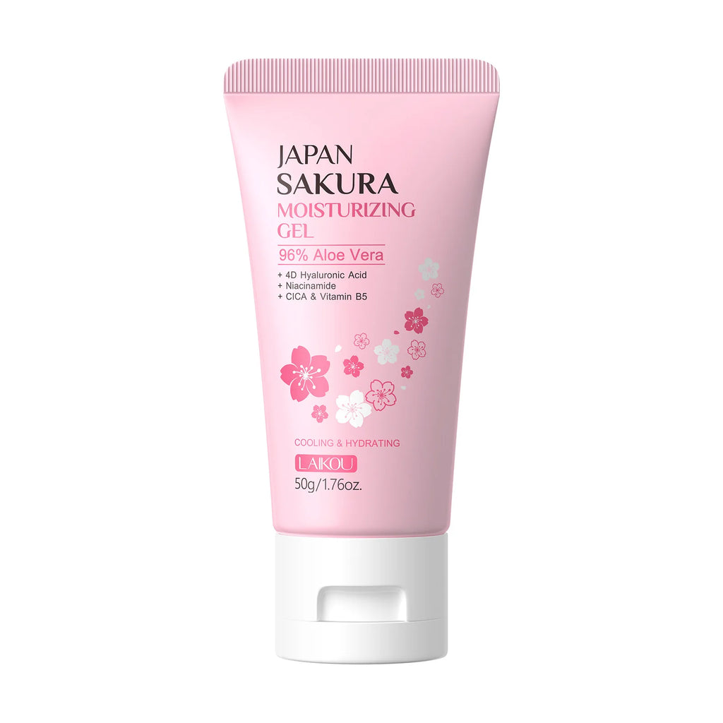 LAIKOU Sakura Gel Cream – Hyaluronic Acid, Niacinamide & CICA 50g Facial Gel Moisturizer Oasis Select Face Gel