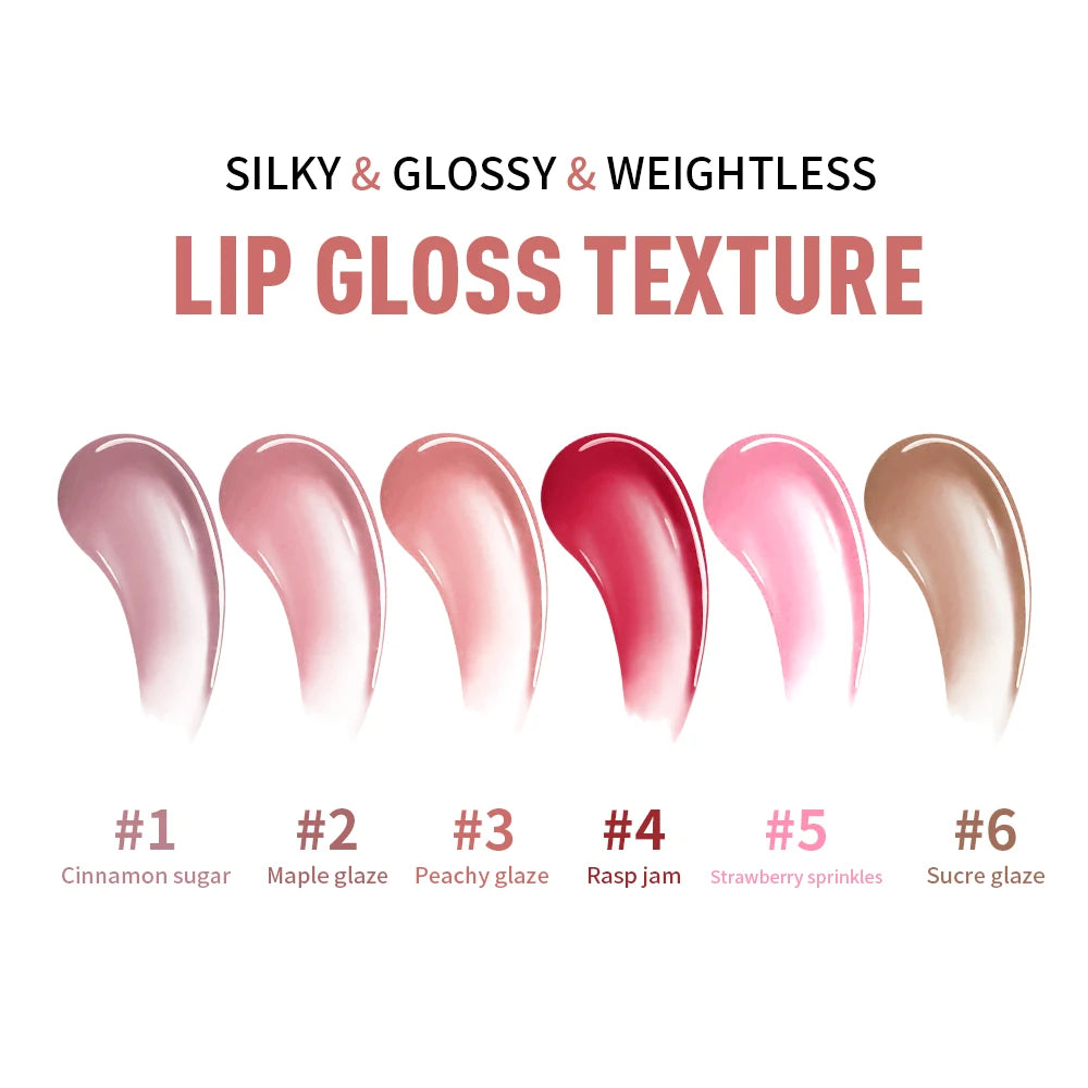 Liquid Lip Gloss Glowy Balm Tinted Moisturizer Repairing Nourishing Long-lasting Hydrating Lip Gel Glow Lip Care Tinted Lipstick Oasis Select