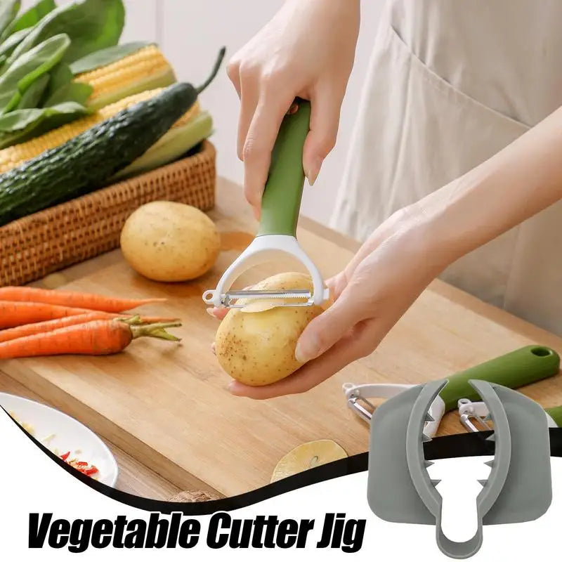 1pcs Vegetable Cutter Jig Safe Grater Finger Guard for Mandoline Slicer Protective Ergonomic Non Slip Kitchen Accessories Oasis Select