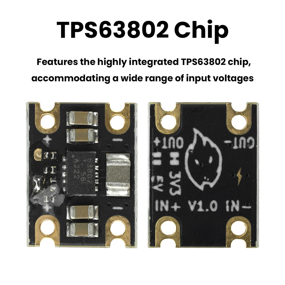 TPS63802 Mini Lithium Battery Buck-Boost Module DC 1.8-5.5V Input 2A/1A 3.3/5V Buck Boost Output Battery Buck Boost Module Oasis Select