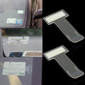 5Pcs Clear Plastic Car Styling Parking Ticket Holder Car Fastener Card Holder Mounting Fastener Organizer Windshield Stickers Oasis Select Default Title