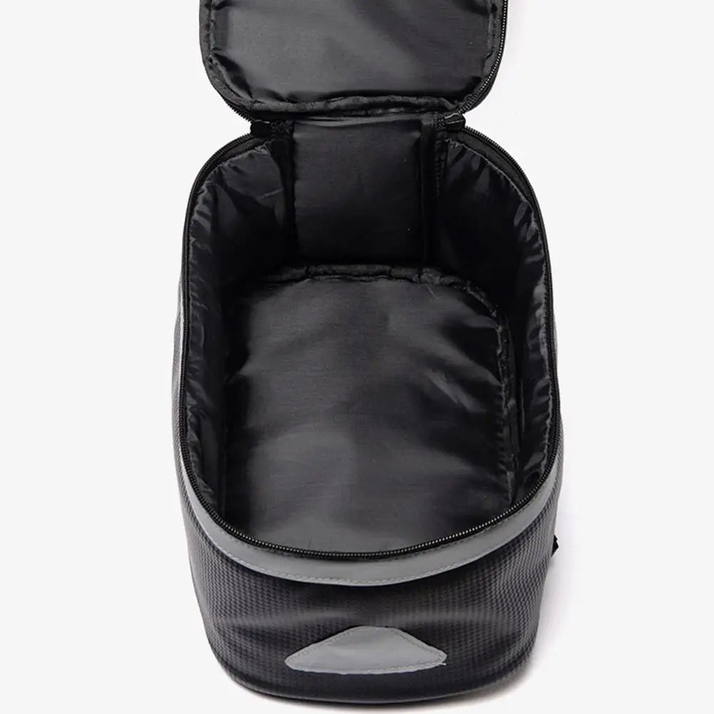 Black Bike Pannier Bag 6L Capacity Backseat Bag Dimensions Convenient Access Quick Release Fixing System For Bicycle Oasis Select