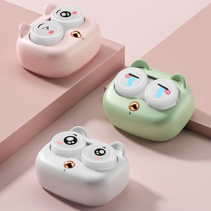 Portable Contact Lens Cleaner High Frequency Vibration Contact Lens Cleaning Case Beauty Pupil Storage Cleaning Container Tools Oasis Select