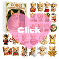 Coigi Advent Calendar 2025, 24 Days Countdown With Cute Corgi Mini Ornaments, Dog-Themed Christmas Decoration Set For Home Décor Oasis Select Default Title