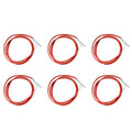 6X 2 Wire PT1000 Temperature Sensor Thermistor Silicone Gel Coated 1.5Meters Probe 45Mm X 5Mm -50-180 Centigrade Rtds Oasis Select Picture color