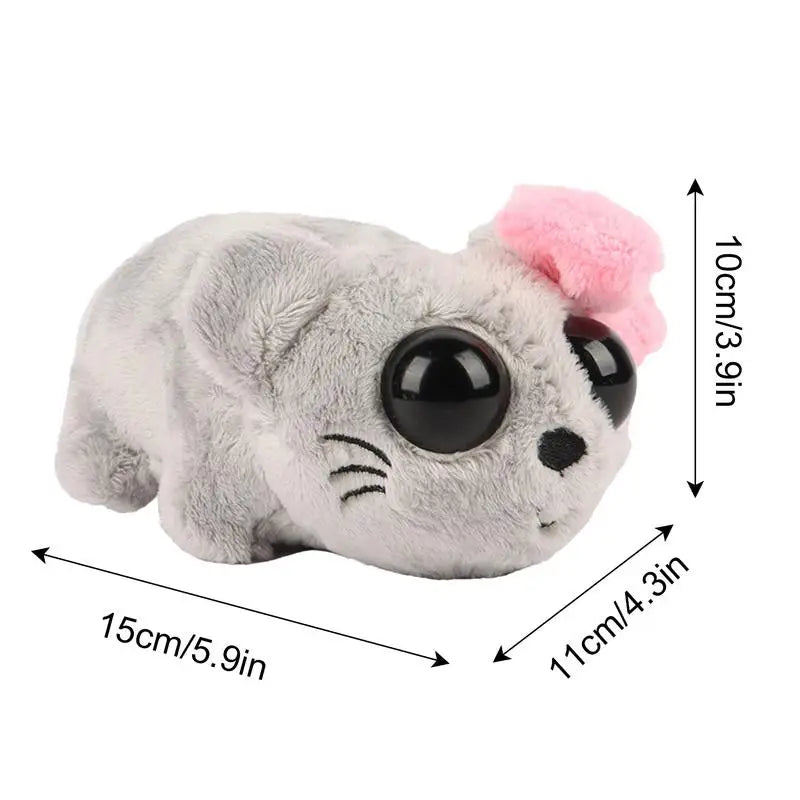Sad Hamster Plush Toy Doll Hamster with Built-In Violin Sound Soft Cuddly Sad Hamster Toy Cute Mouse Doll Stuffed Animals Toys Oasis Select