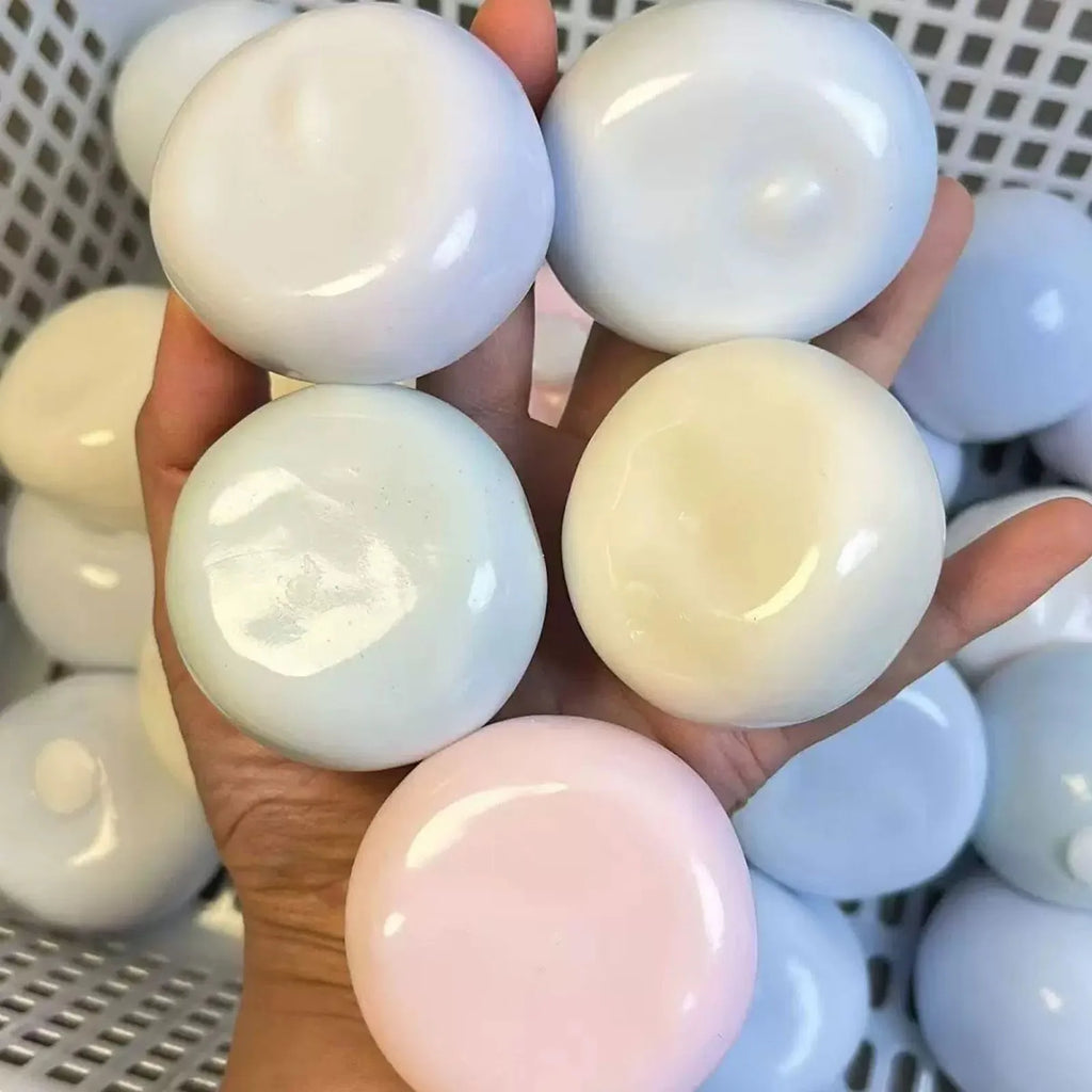 Relax Ball Squishy Table Toys Plasticity Ice Skin Super Soft Ultra-Thin Sticky Handmade Ball Light Squeez Stress Relieving Toys Oasis Select 6PCS One Size