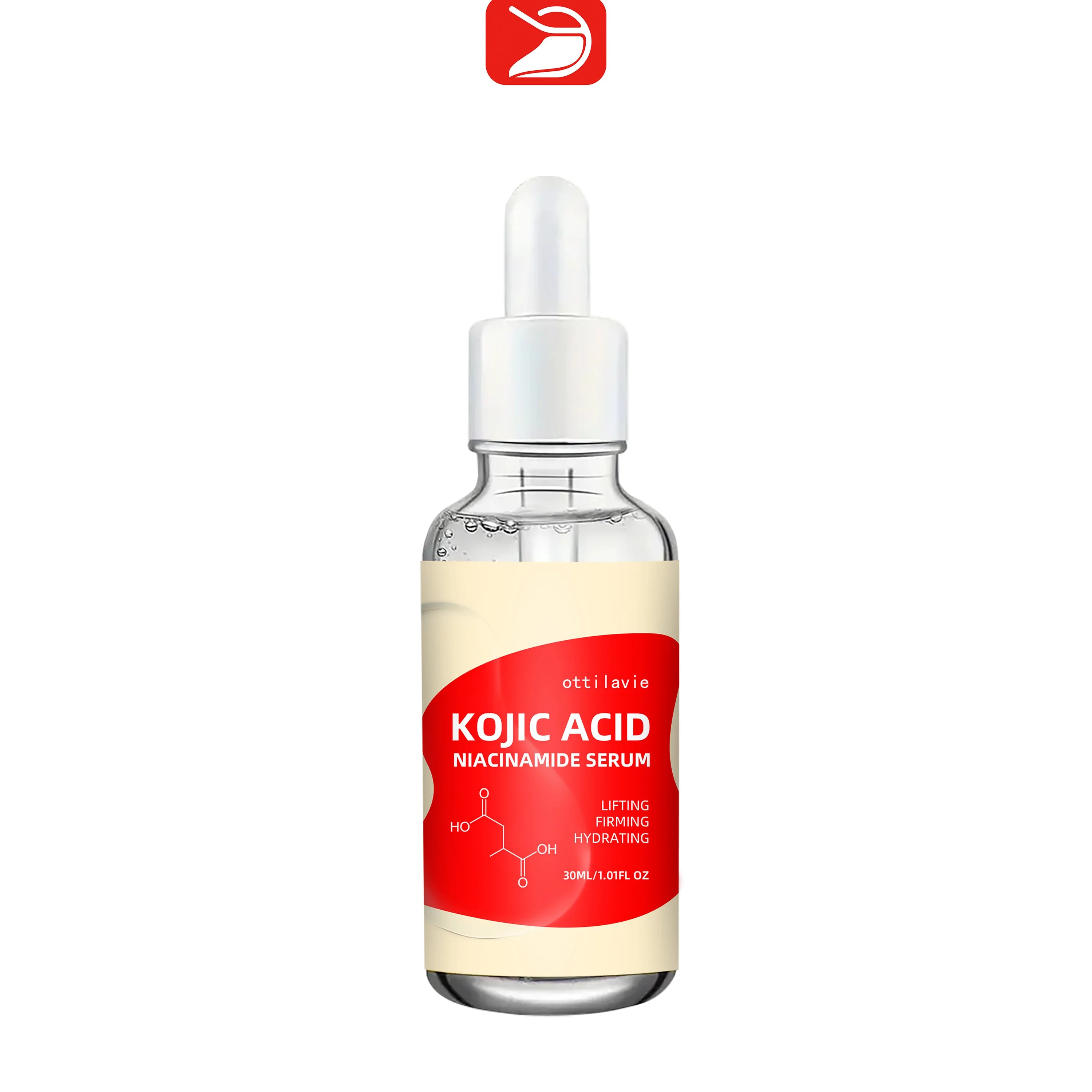Ottilavie Kojic Acid & Niacinamide Serum - 1.69oz/1.01oz, Brightening, Firming & Hydrating, with Vitamins C&E, All Skin Types Oasis Select 30ml