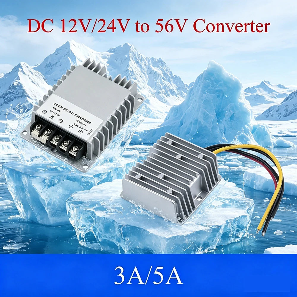 Auto Boost Regulator Step-Up Voltage Power Supply Module For Car Power Converter12V/24V to 56V 3A 5A 168W/280W DC Oasis Select