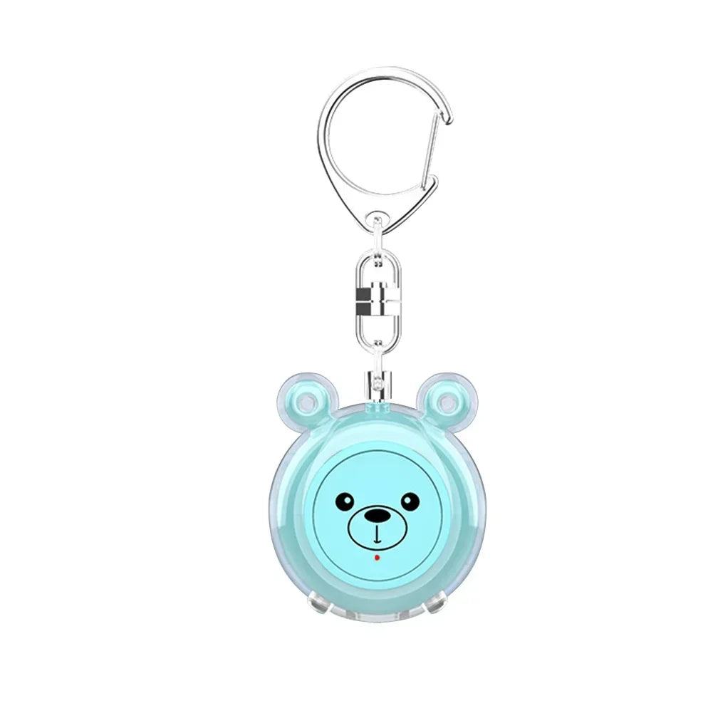 Rechargeable 130dB Self Defense Alarm Girl Ladies Security Protection Alarm Personal Safety Loud Scream Keychain Emergency Siren Oasis Select Blue