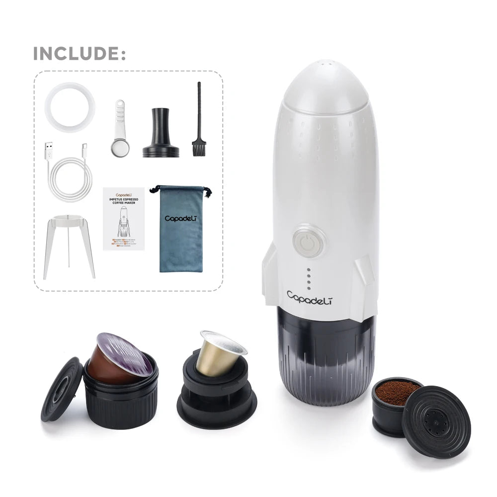 URGGU 3-in-1 Portable Espresso Machine | Travel Coffee Maker