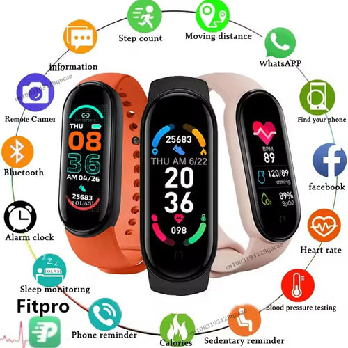 10-Pack Smart Fitness Band | Heart Rate, Sleep & GPS Tracker Smart Fitness Band Oasis Select