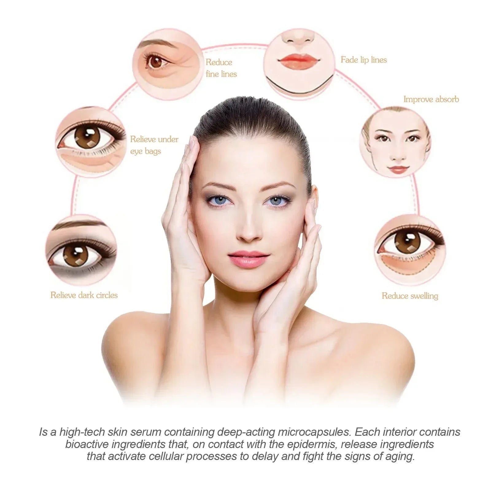 Anti Wrinkle Face Serum Hyaluronic Acid Anti Aging Shrink Pore Lifting Firming Wh-itening Sp-ots Moisturizing Skin Care Products Oasis Select