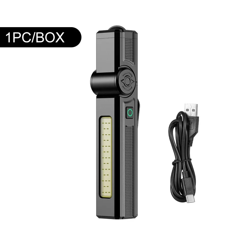ZHIYU COB LED Work Light – USB Rechargeable L-Shape Flashlight