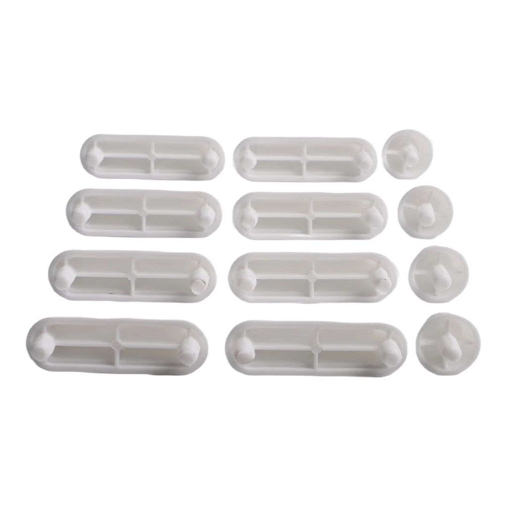 12pcs Toilet Seat Buffer Set Plastic Shock Absorber Toilet Seat Bumpers Toilet Seat Lid Pads Replacement Parts Oasis Select