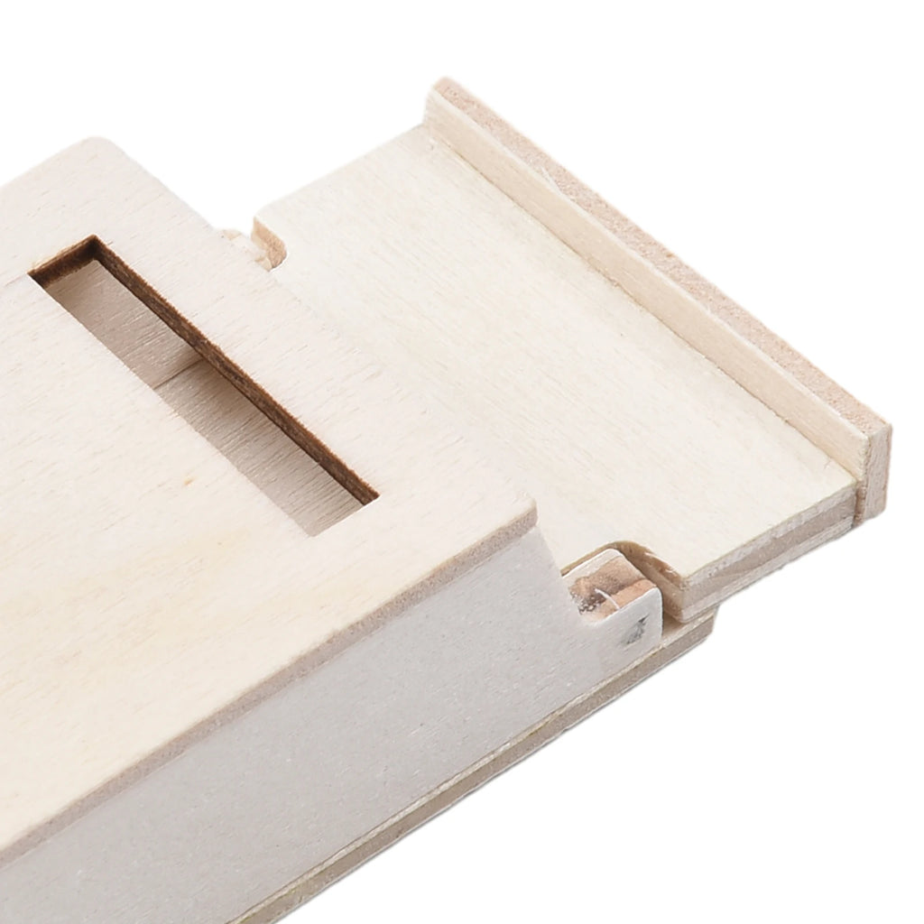 Miniature Blank Mail Box House Mi-ni Mail Box Miniature Wooden Flip Mailbox Model For DIY Enthusiasts And Crafters Oasis Select