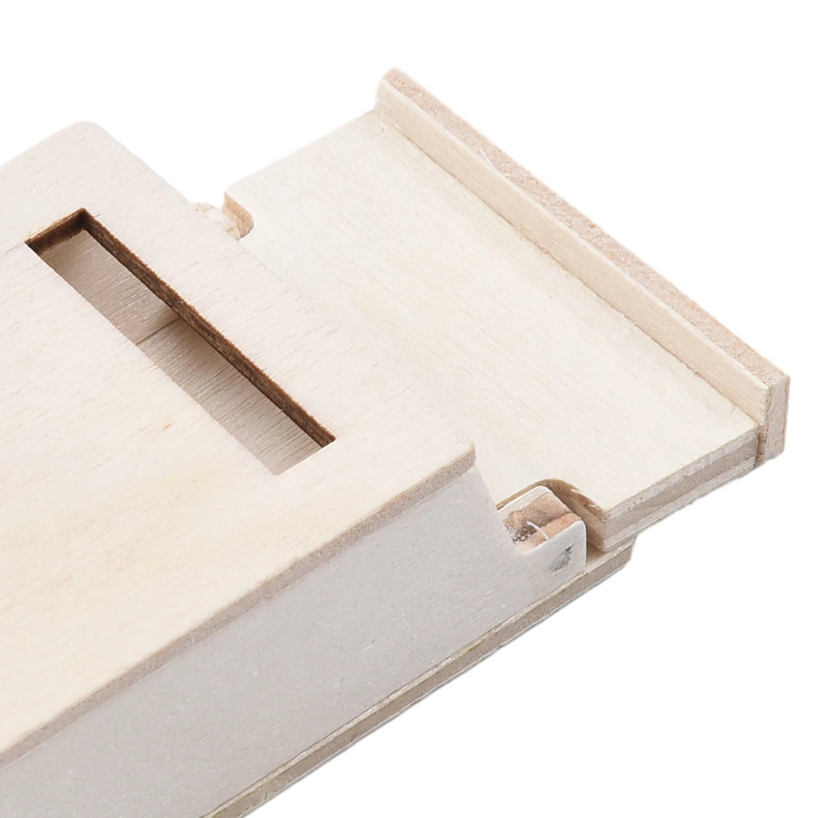 Miniature Blank Mail Box House Mi-ni Mail Box Miniature Wooden Flip Mailbox Model For DIY Enthusiasts And Crafters Oasis Select