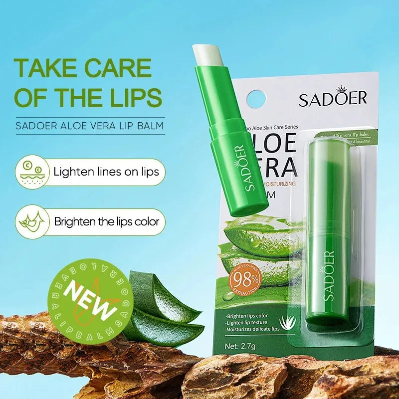 Sadoer Aloe Vera Lip Balm – Moisturizing & Softening