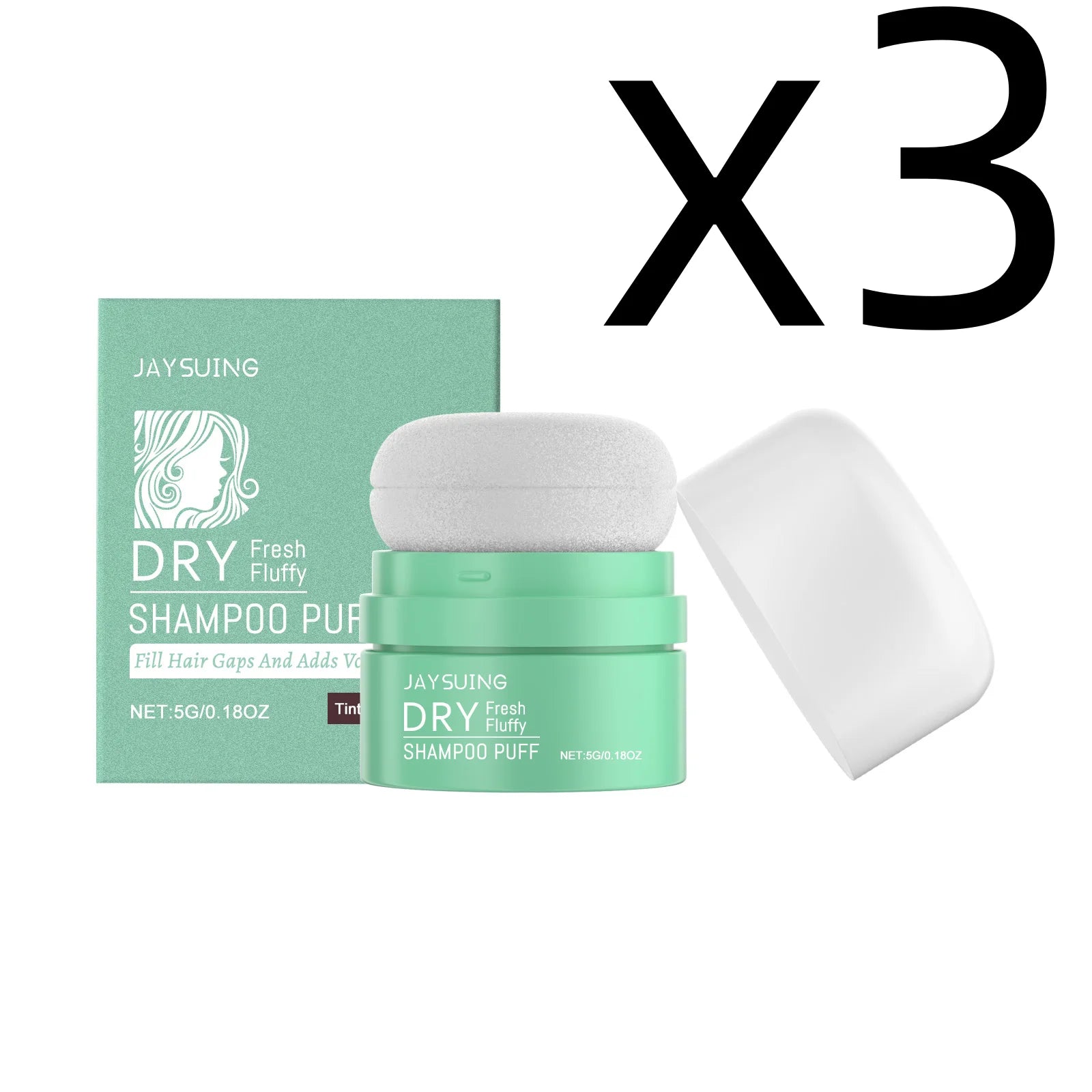 Matte Dry Shampoo Powder Puff – Oil Control & Hair Volume Dry Shampoo Powder Oasis Select 5g Boxed X 3PCS