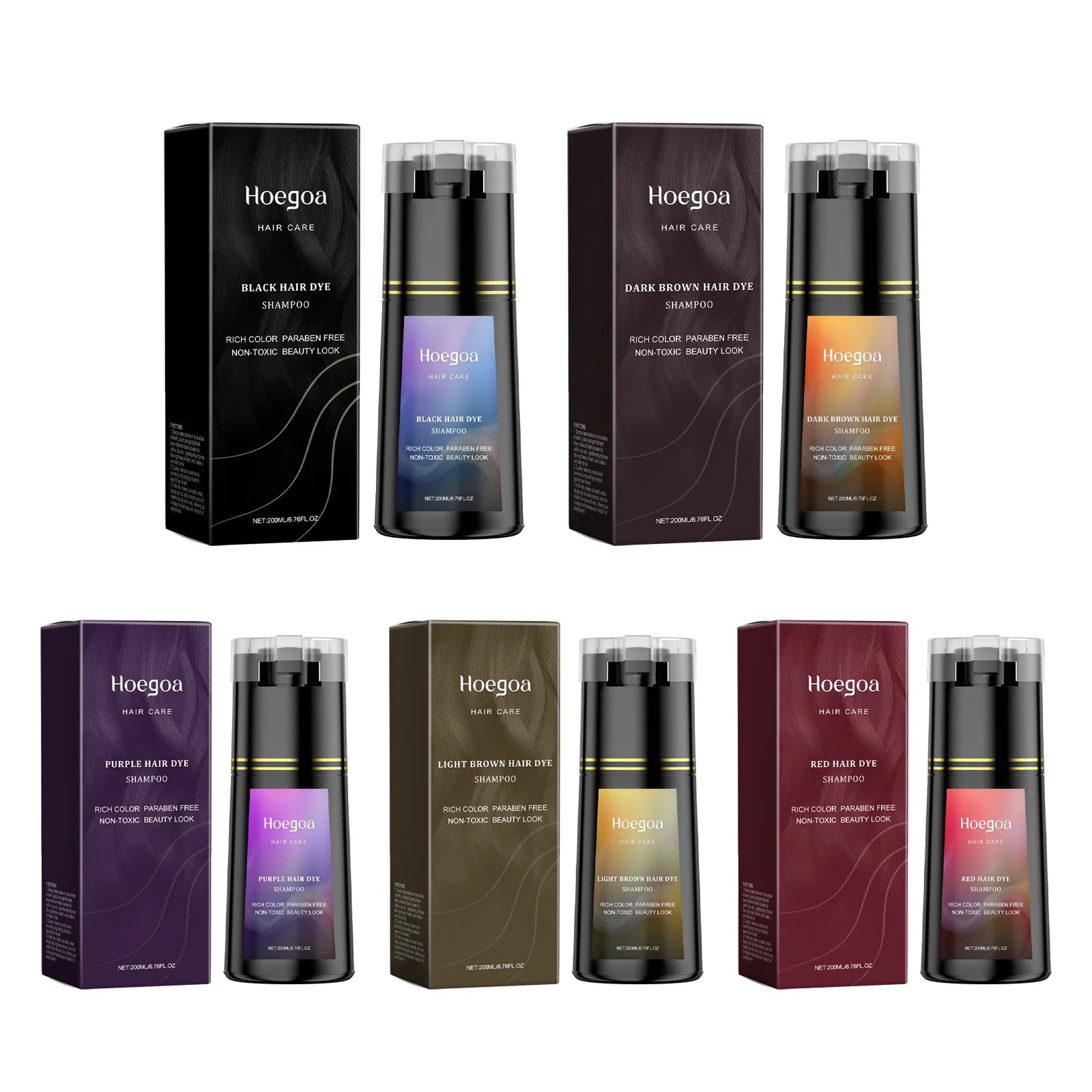 Black Hair Dye Shampoo Rapid Hair Dyeing Repair Dry Reduce Breakage Split Ends Oil Control Nourishing Hair Root Coloring Shampoo Oasis Select