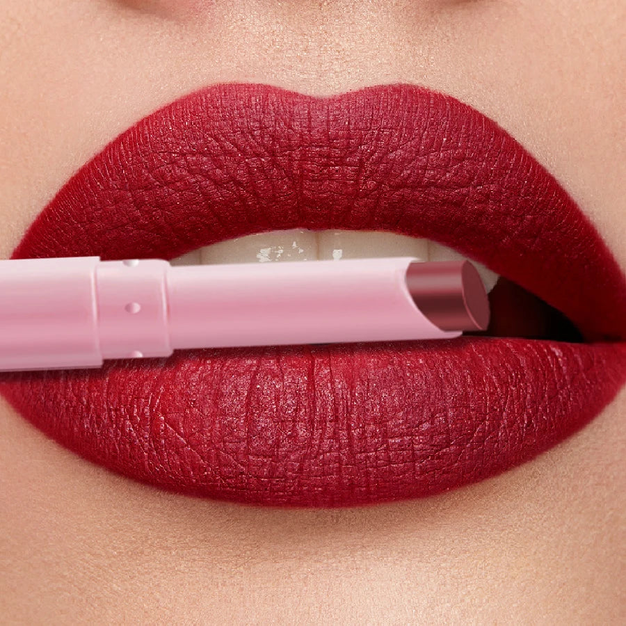 KAFURUX 15-Color Matte Waterproof Lip Liner Pencil | Long-Lasting