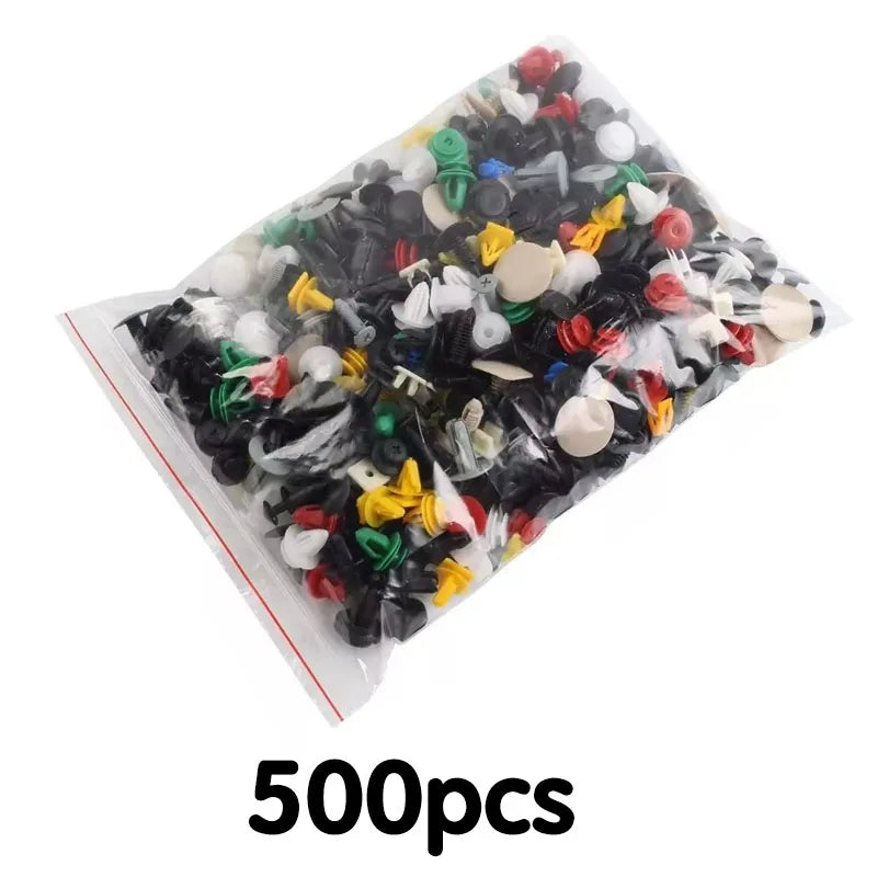50-500pcs Universal Mixed Auto Fastener Car Bumper Clips Retainer Car Fastener Rivet Door Panel Liner for All Car Oasis Select 500pcs