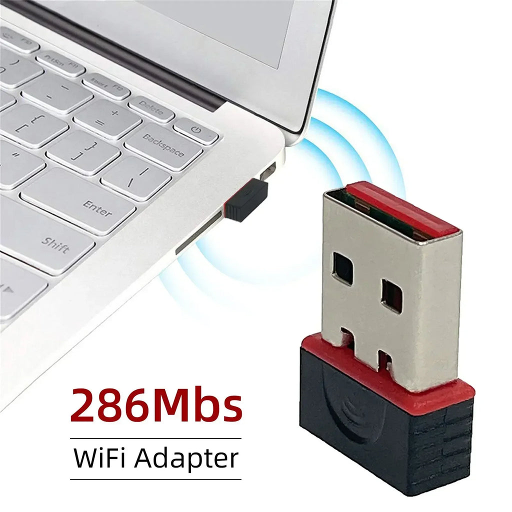 Mini WiFi 6 Network Signal Reception Driver-Free Wi-Fi Adapter USB Plug And Play 2.4G Network Card for PC Desktop Computer Oasis Select